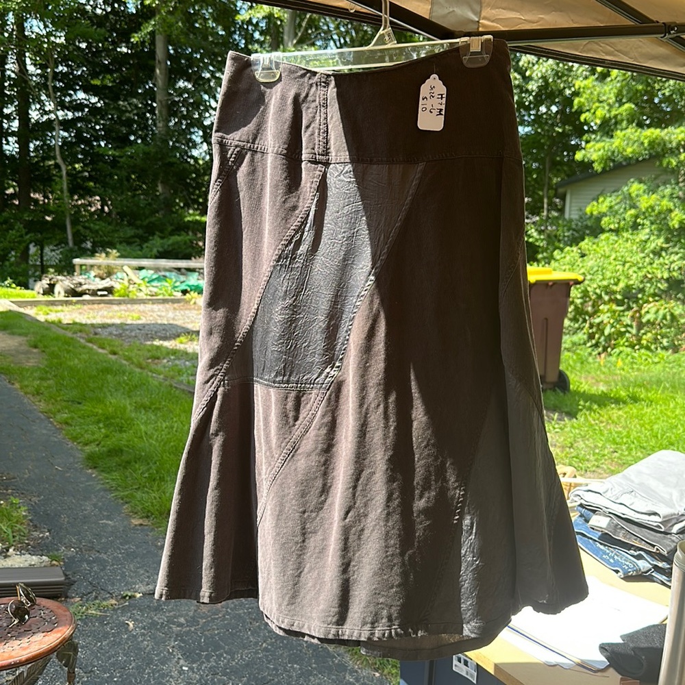 Gray corduroy skirt from H&M